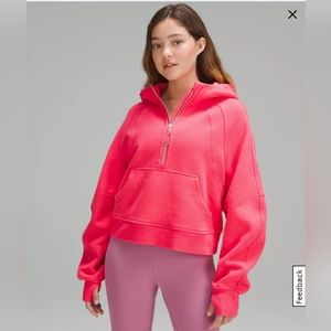 Lululemon Scuba Oversized Half-Zip Hoodie Lip Gloss Size XL/XXL